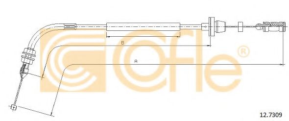 Тросик газа COFLE 12.7309
