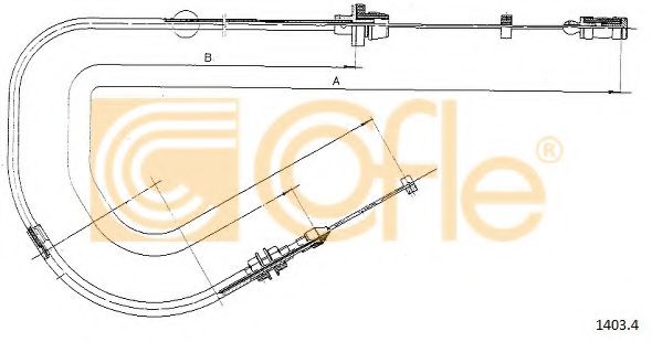 Тросик газа COFLE 1403.4