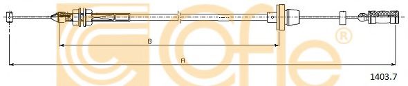 Тросик газа COFLE 1403.7