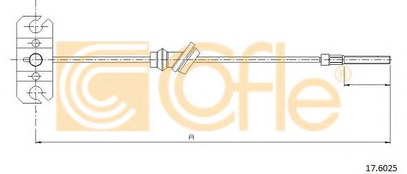 Трос ручника COFLE 17.6025