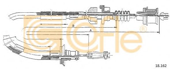 Трос сцепления COFLE 18.162