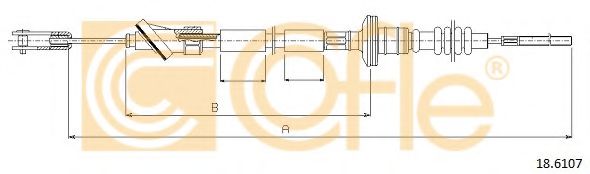 Трос зчеплення COFLE 18.6107