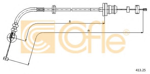 Тросик газа COFLE 413.22