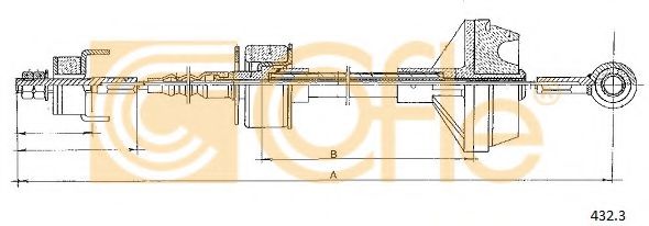 Трос сцепления COFLE 432.3