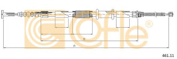 Трос ручника COFLE 461.11
