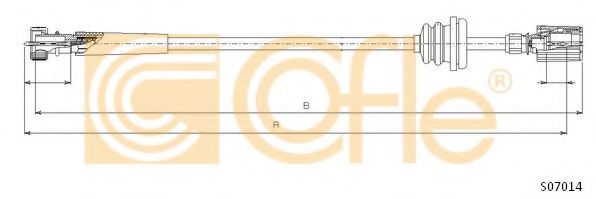 Трос спидометра COFLE S07014