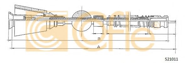 Трос спидометра COFLE S21011