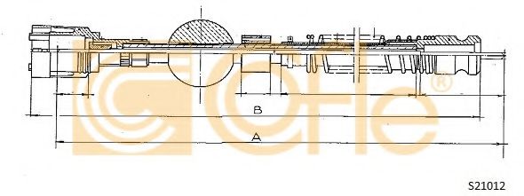 Трос спидометра COFLE S21012