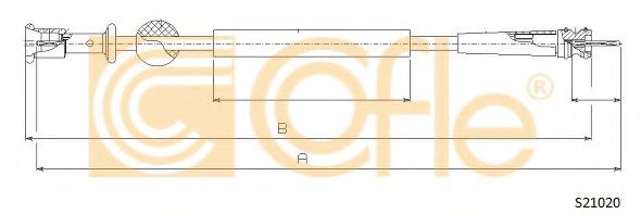 Трос спидометра COFLE S21020