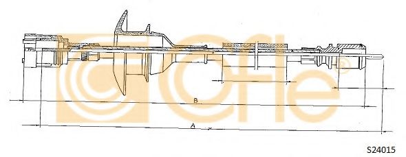 Трос спидометра COFLE S24015