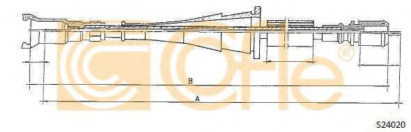 Трос спидометра COFLE S24020