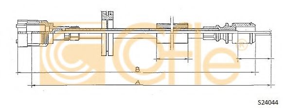 Трос спидометра COFLE S24044