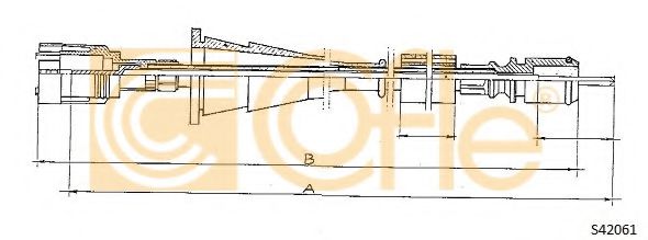 Трос спидометра COFLE S24061