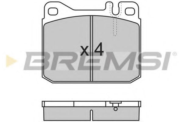 Тормозные колодки BREMSI BP2172