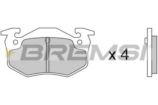 Тормозные колодки BREMSI BP2217
