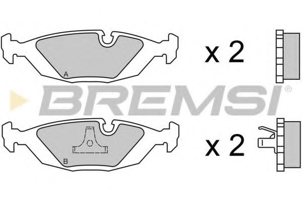 Тормозные колодки BREMSI BP2236