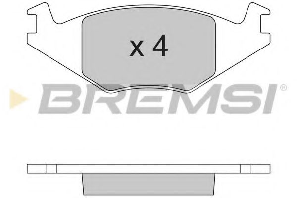 Тормозные колодки BREMSI BP2262