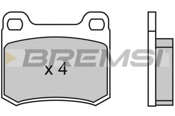 Тормозные колодки BREMSI BP2314