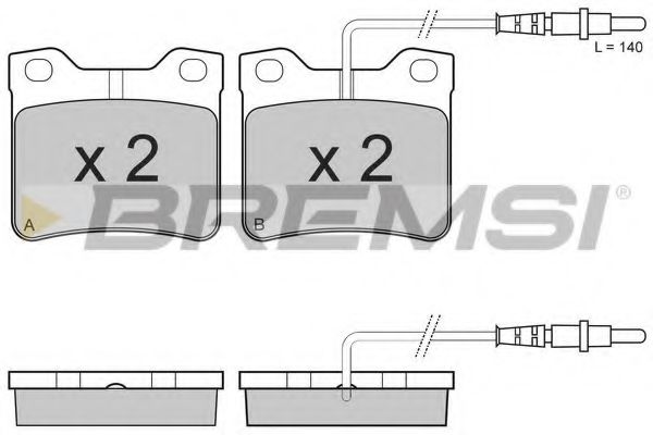 Тормозные колодки BREMSI BP2431