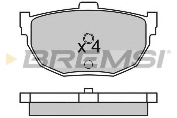 Тормозные колодки BREMSI BP2447