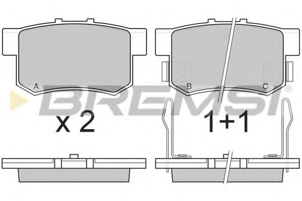 Тормозные колодки BREMSI BP2483