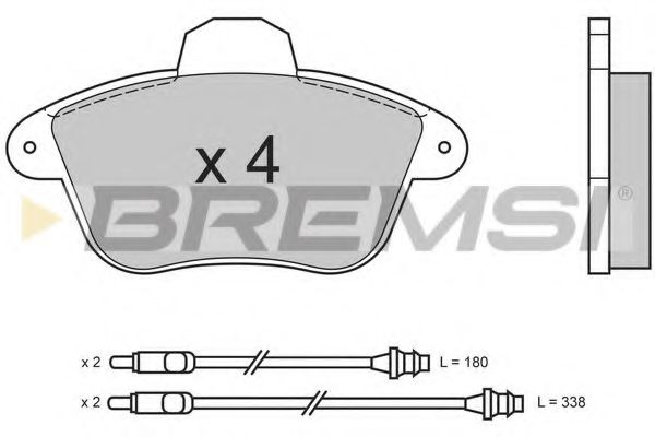 Тормозные колодки BREMSI BP2522