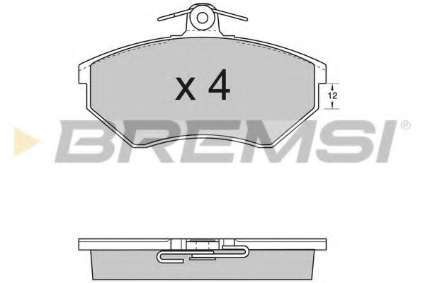 Тормозные колодки BREMSI BP2532