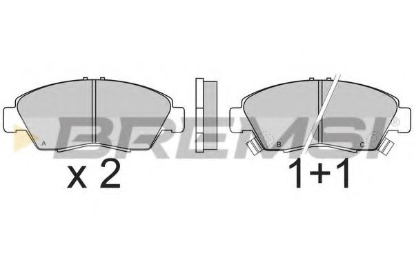Тормозные колодки BREMSI BP2547