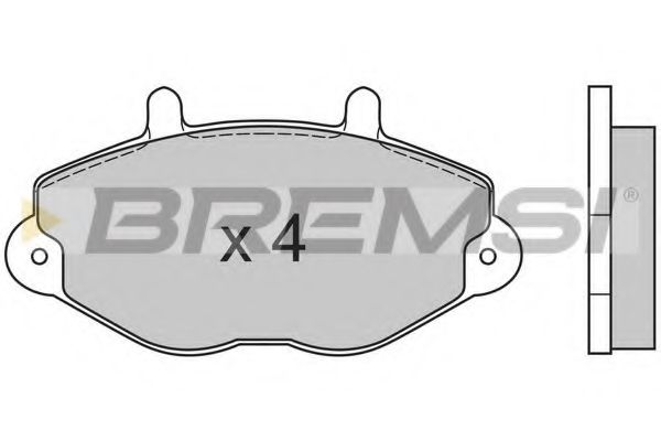 Тормозные колодки BREMSI BP2549