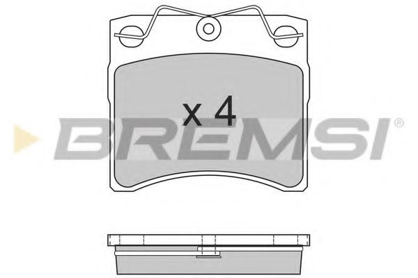 Тормозные колодки BREMSI BP2554