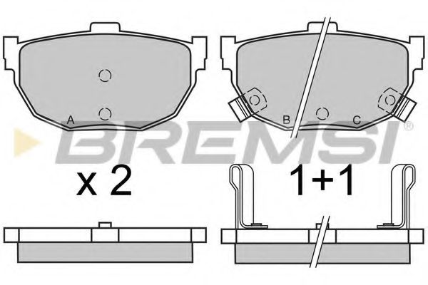 Тормозные колодки BREMSI BP2570