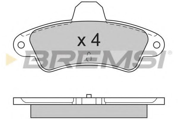Тормозные колодки BREMSI BP2593