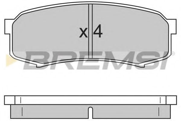 Тормозные колодки BREMSI BP2597