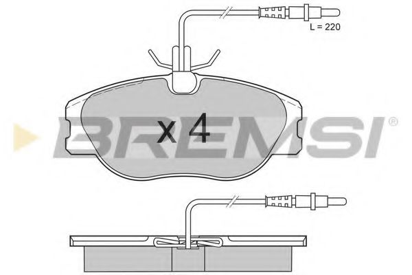 Тормозные колодки BREMSI BP2598