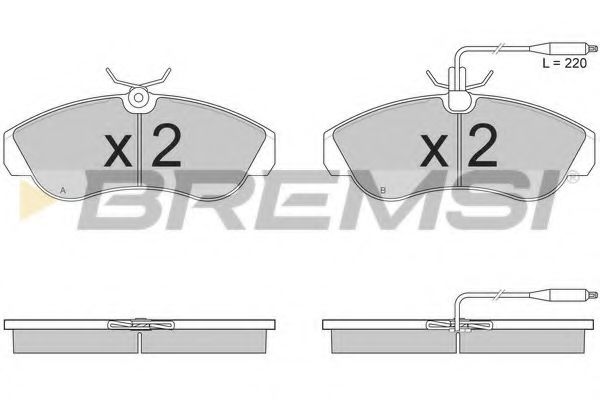 Тормозные колодки BREMSI BP2615