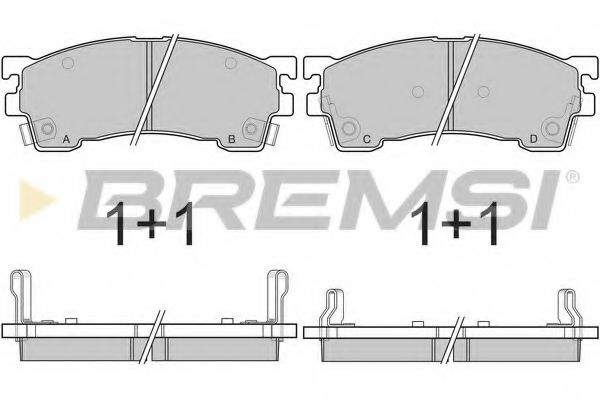 Тормозные колодки BREMSI BP2622