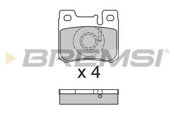 Тормозные колодки BREMSI BP2631