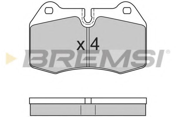 Тормозные колодки BREMSI BP2660