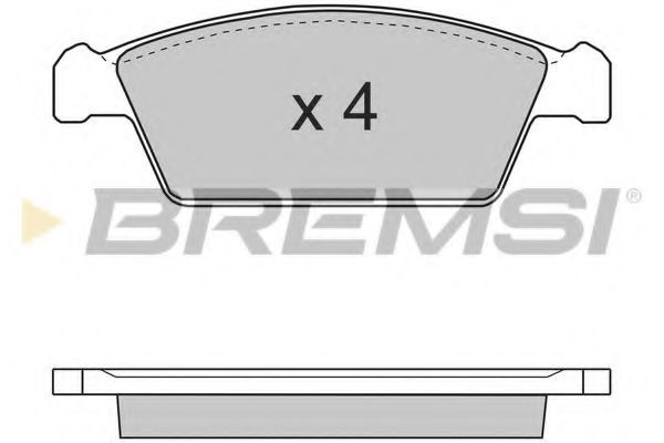 Тормозные колодки BREMSI BP2668