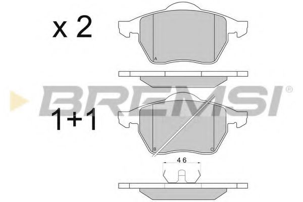 Гальмівні колодки BREMSI BP2679