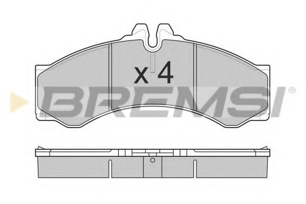 Тормозные колодки BREMSI BP2681