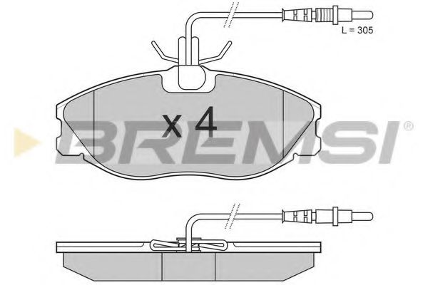 Тормозные колодки BREMSI BP2683