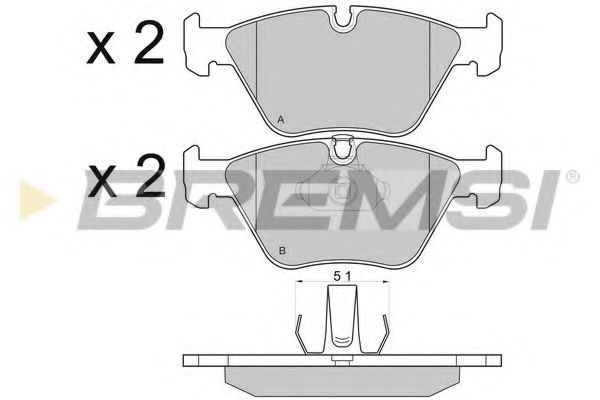 Тормозные колодки BREMSI BP2685