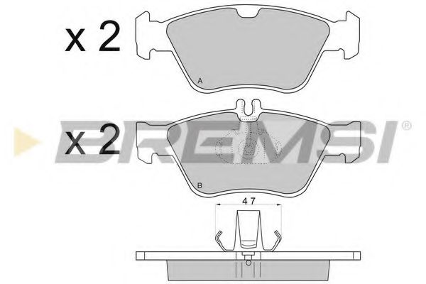 Тормозные колодки BREMSI BP2694