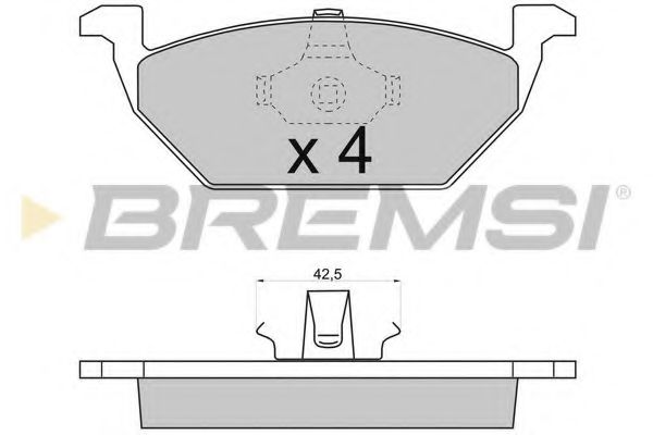 Тормозные колодки BREMSI BP2712