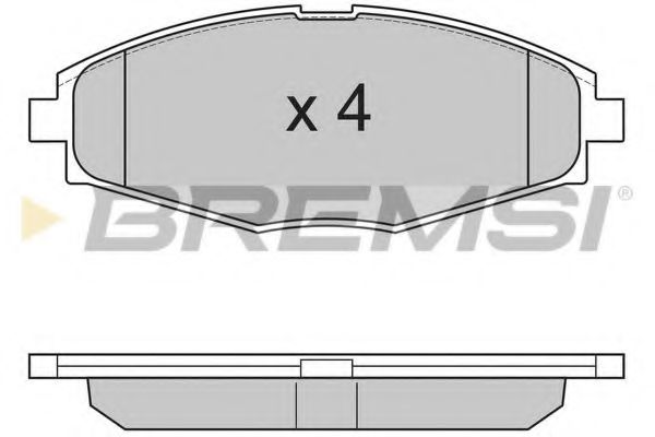 Тормозные колодки BREMSI BP2804