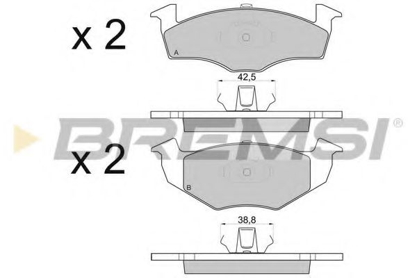 Тормозные колодки BREMSI BP2808