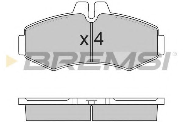 Тормозные колодки BREMSI BP2821