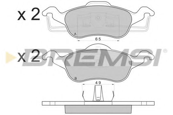 Тормозные колодки BREMSI BP2824