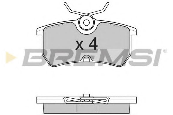 Тормозные колодки BREMSI BP2844